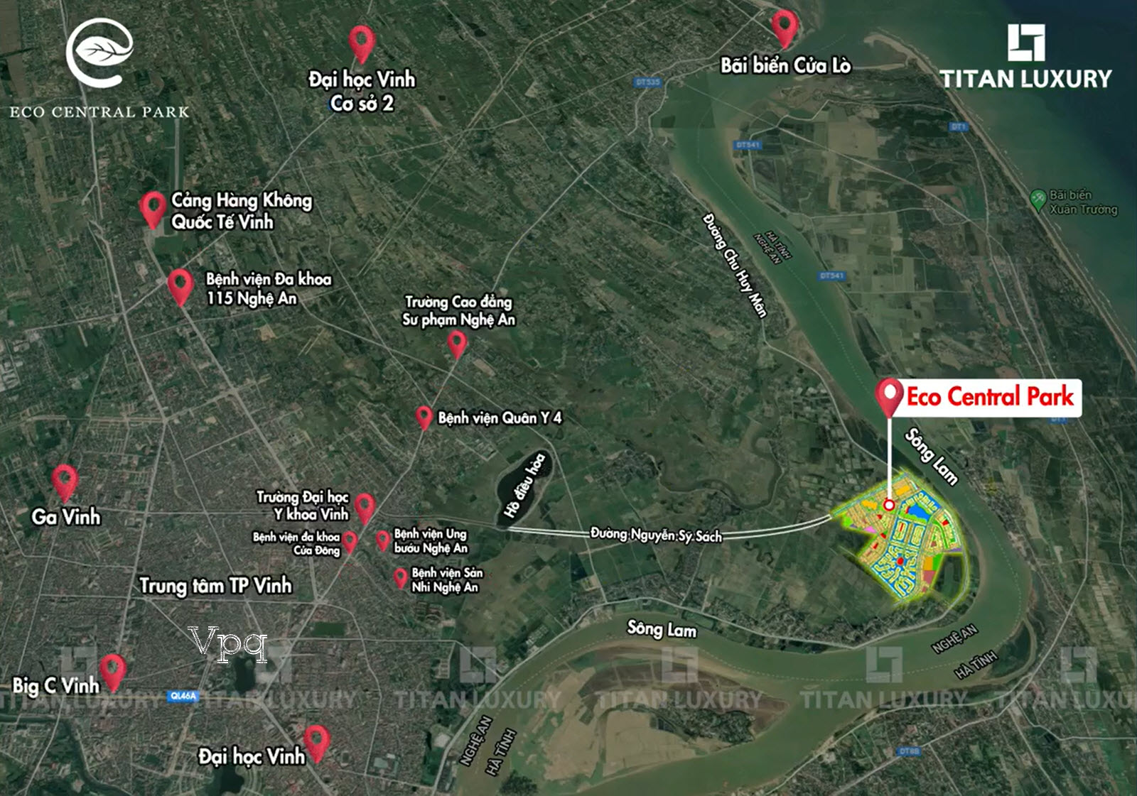 Kết nối tiện &iacute;ch từ dự &aacute;n Eco Central Park Vinh