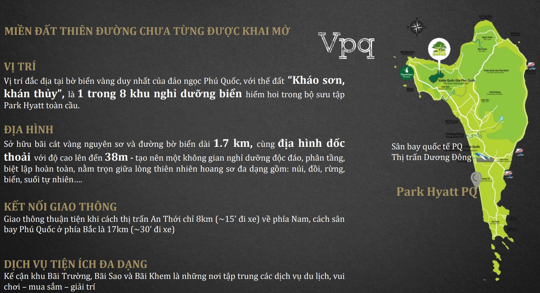 Liên kết vùng dự án Park Hyatt Phu Quoc Residences