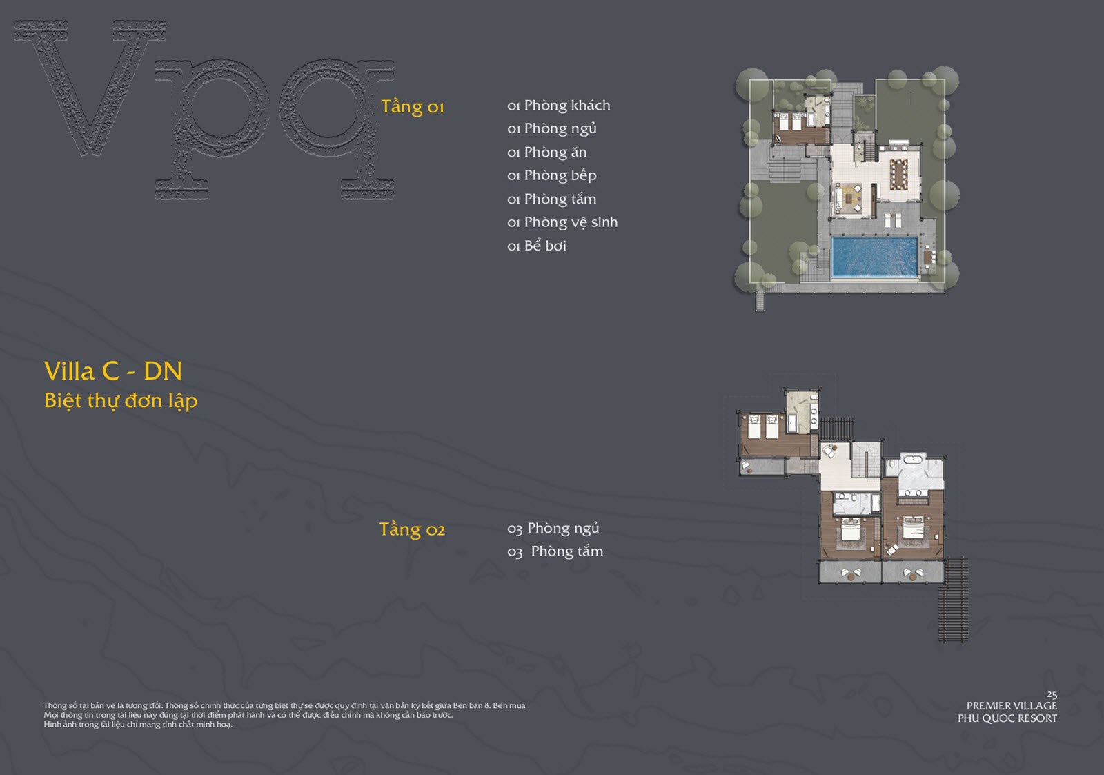 Layout Villa C-DN Premier Village Phu Quoc Resort