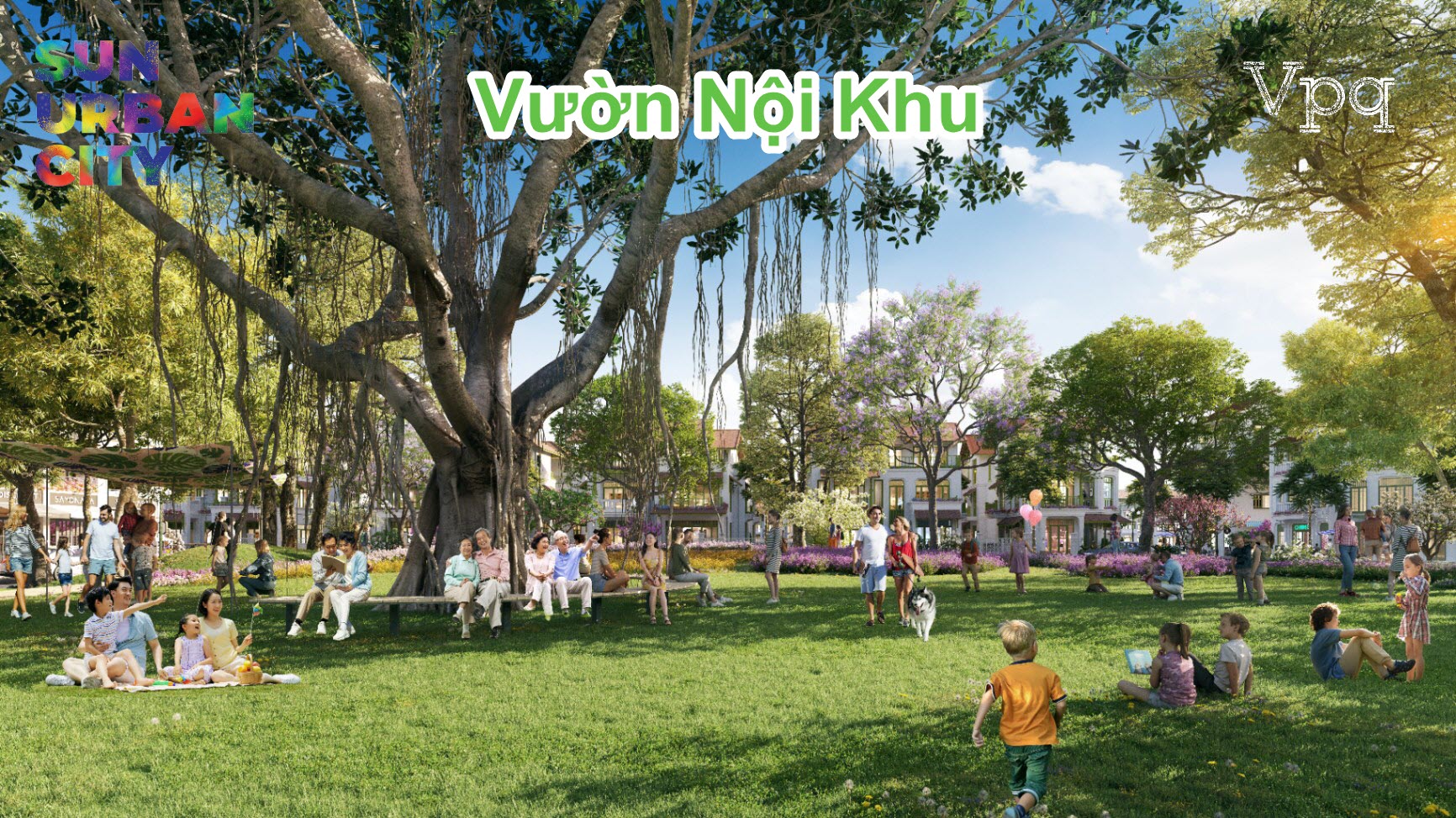 H&igrave;nh ảnh tại C&acirc;y đa, giếng nước, s&acirc;n đ&igrave;nh tại vườn nội khu theo chủ đề văn h&oacute;a bắc bộ