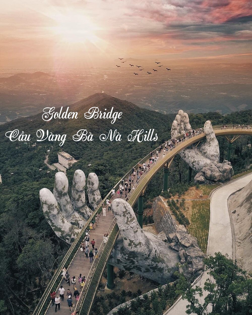Golden Bridge - C&ocirc;ng tr&igrave;nh biểu tượng Cầu V&agrave;ng B&agrave; N&agrave; Hills