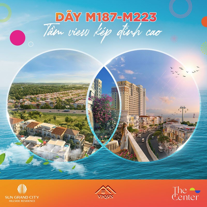 Dãy M187-M223 Shophouse The Center tầm view kép