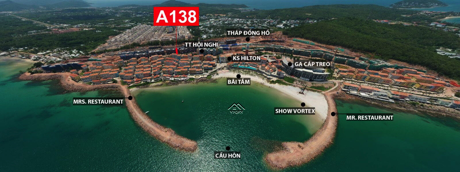 AMA138 - Shophouse The Center sở hữu l&acirc;u d&agrave;i, view trực diện biển