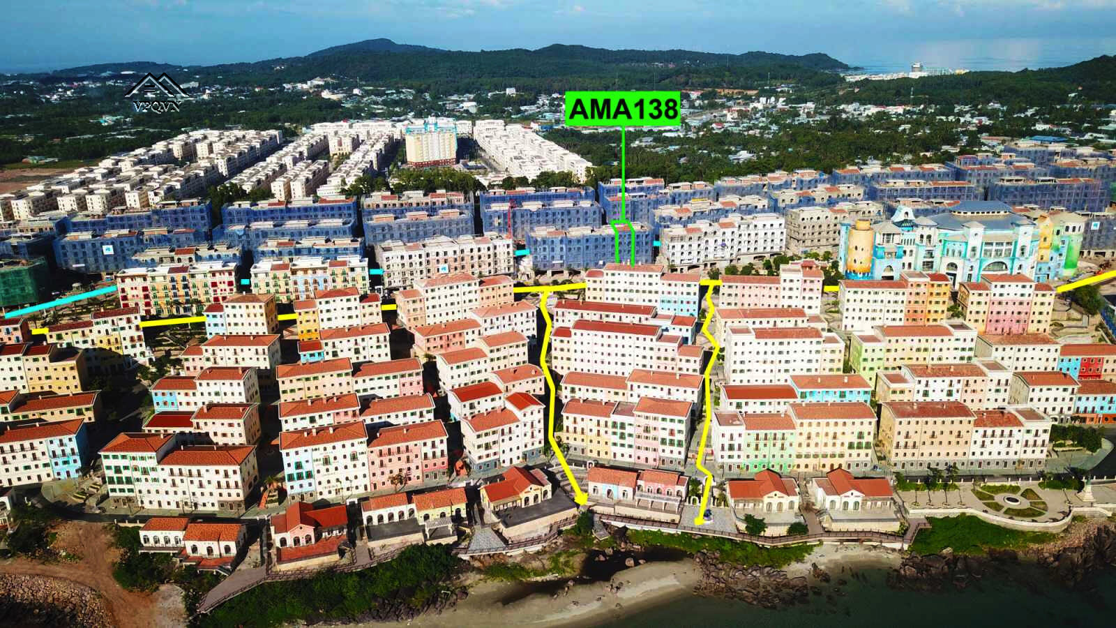 AMA138 nằm tại trung t&acirc;m hệ sinh th&aacute;i bờ T&acirc;y Sun Group