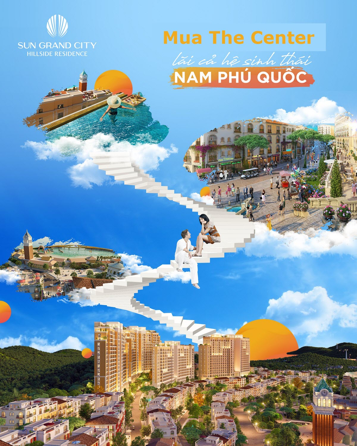 Mua Shophouse The Center Ph&uacute; Quốc l&atilde;i cả một hệ sinh th&aacute;i Sun Group