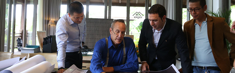 Bill Bensley cùng lãnh đạo tập đoàn Sun Group
