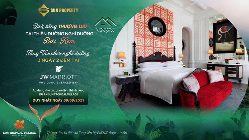Qu&agrave; tặng d&agrave;nh cho kh&aacute;ch h&agrave;ng giao dịch th&agrave;nh c&ocirc;ng biệt thự Sun Tropical Village ng&agrave;y 9/9