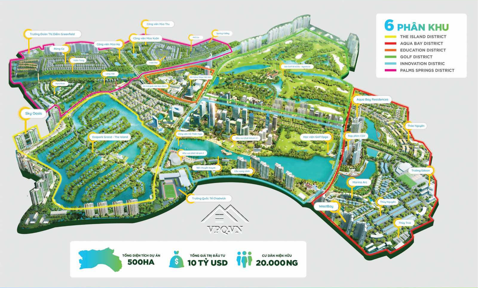 Tổng thể quy hoạch khu đ&ocirc; thị Ecopark