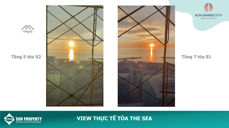View thực tế tòa The Sea căn hộ Hillside Phú Quốc