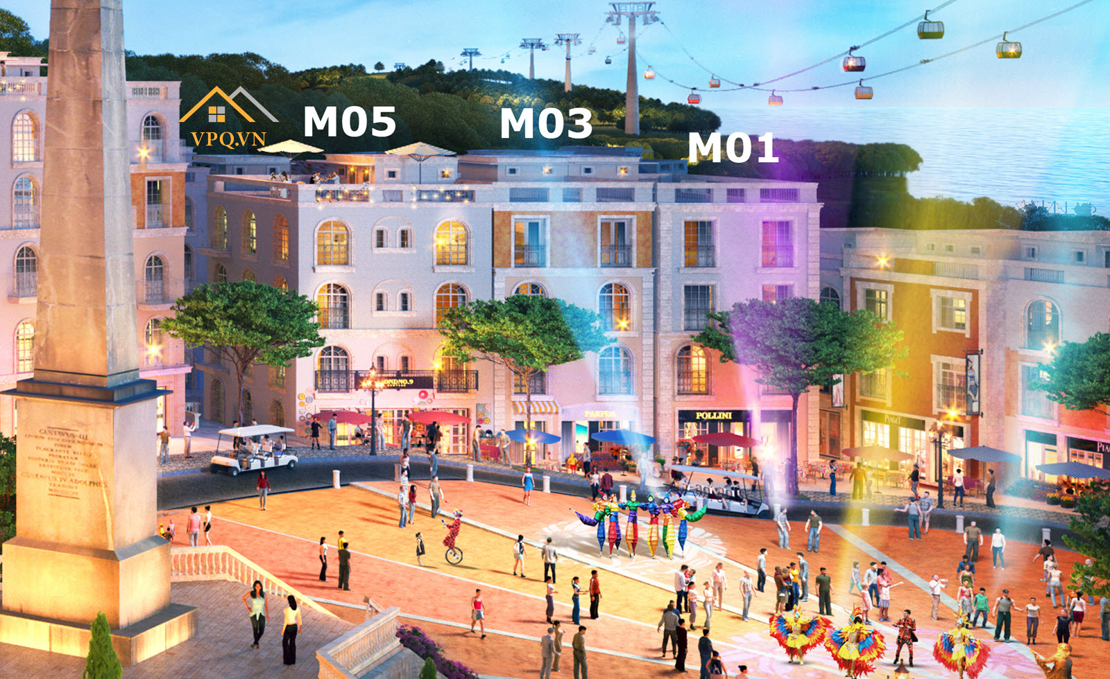 Shophouse The Center đối diện quảng trường con S&ograve;