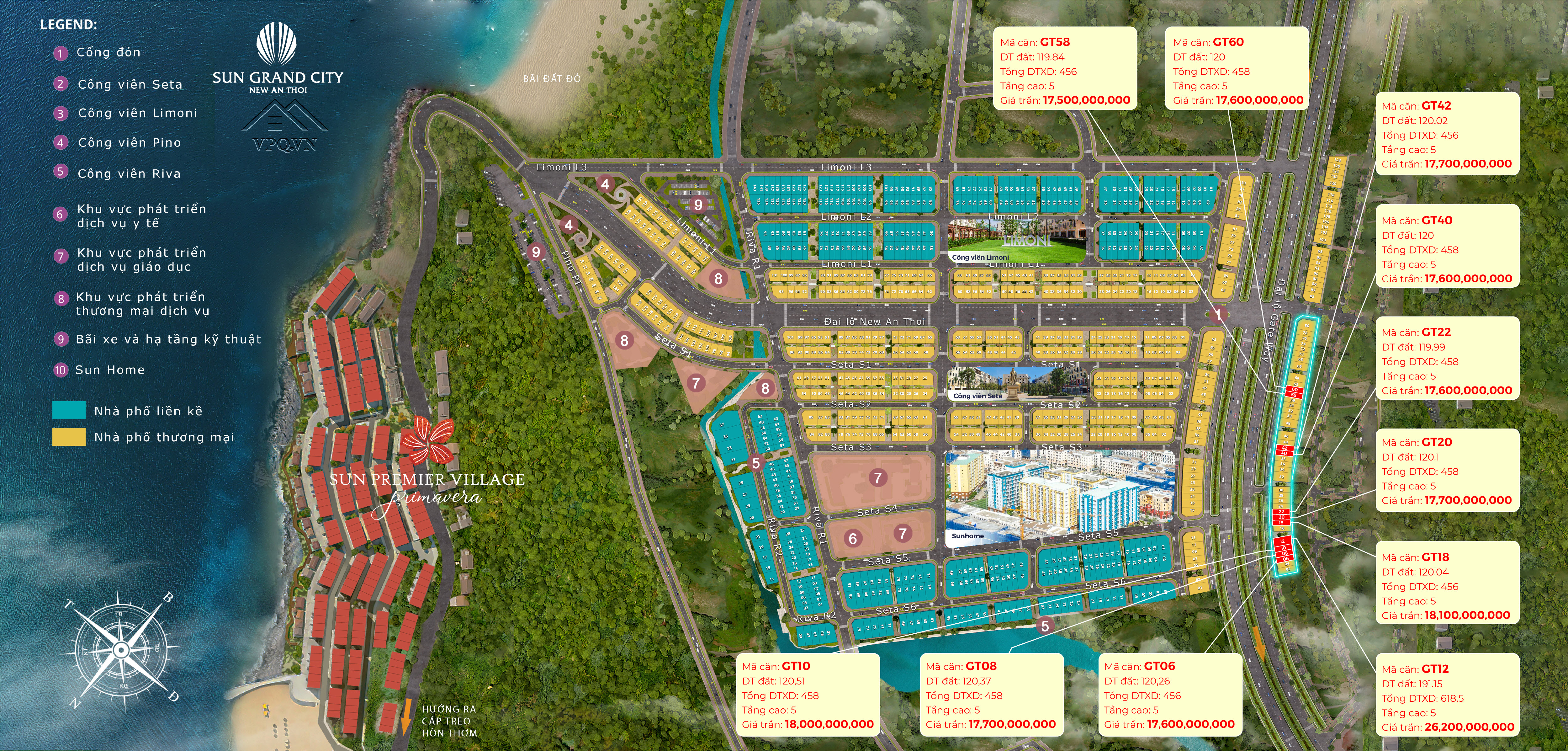 Vị trí quỹ căn Shophouse Gateway trên mặt bằng tổng thể