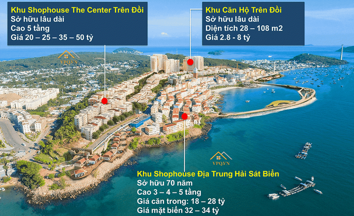 H&igrave;nh ảnh thực tế vị tổng thể vị tr&iacute; Shophouse The Center Ph&uacute; Quốc&nbsp;để nh&agrave; đầu tư dễ h&igrave;nh dung