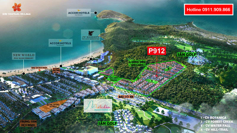 Hoa hậu đơn lập P912 Sun Tropical Village