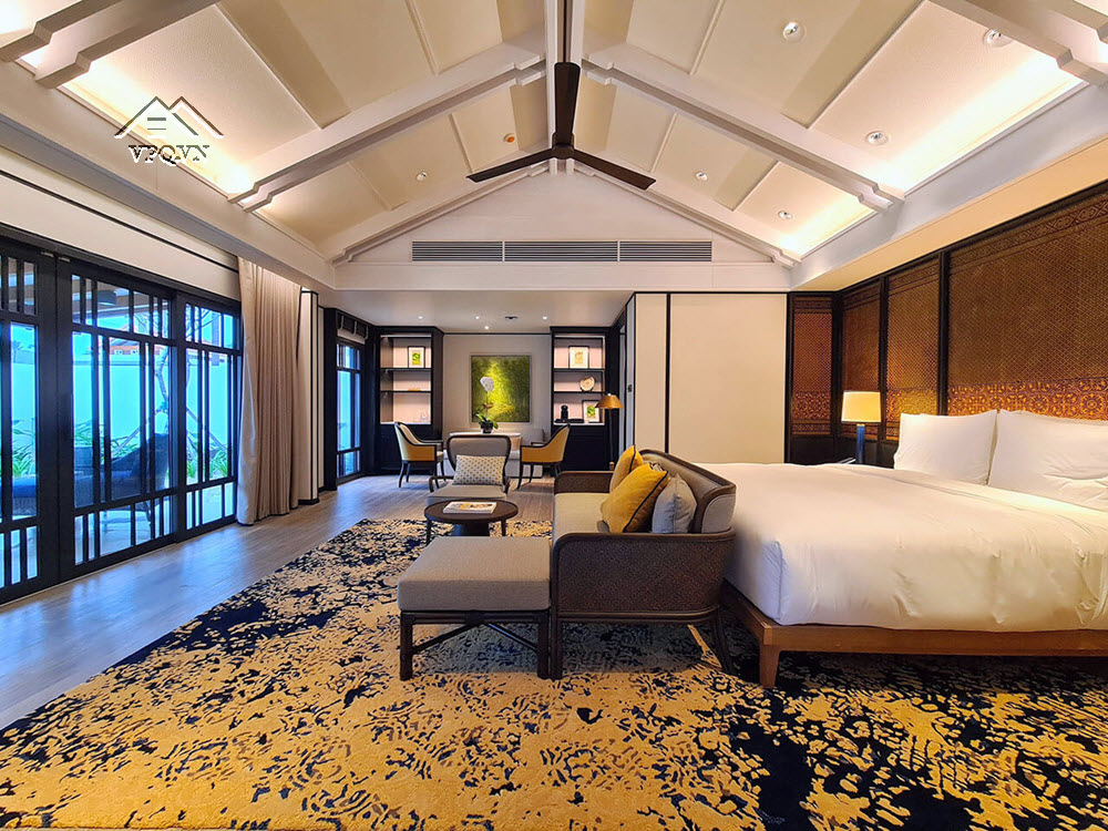 Nội thất ph&ograve;ng ngủ biệt thự Park Hyatt Phu Quoc Residences