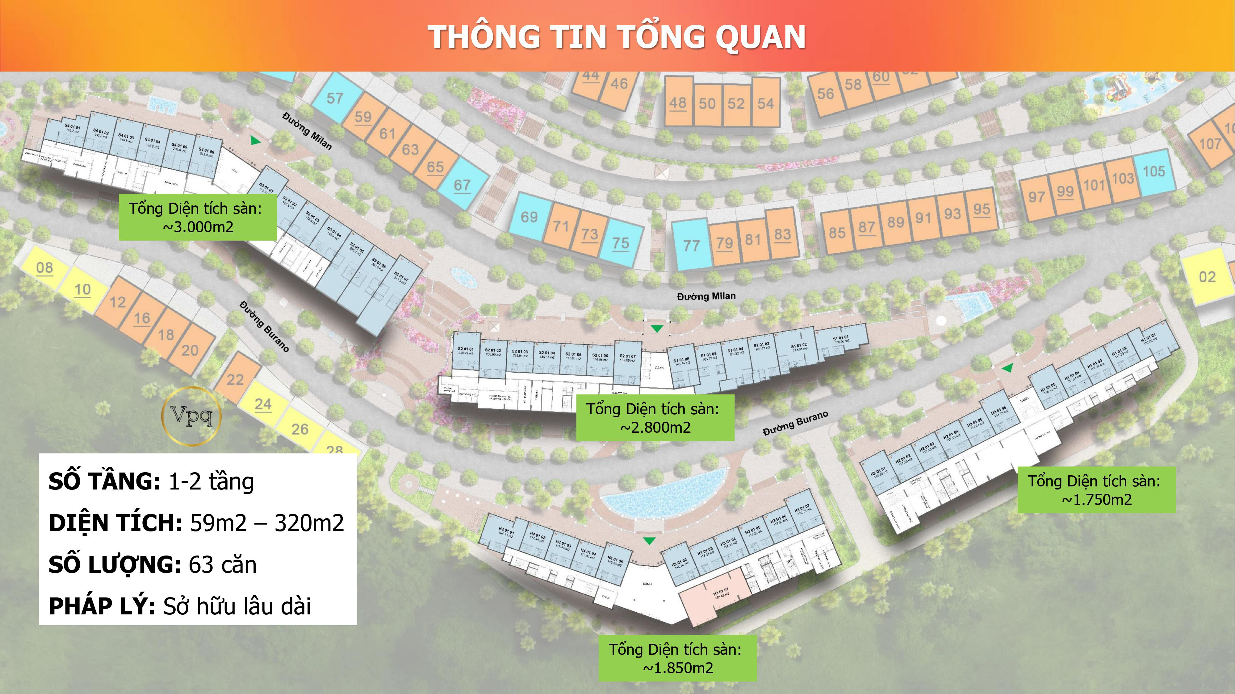 Tổng mặt bằng vị trí căn hộ Premier Boutique House