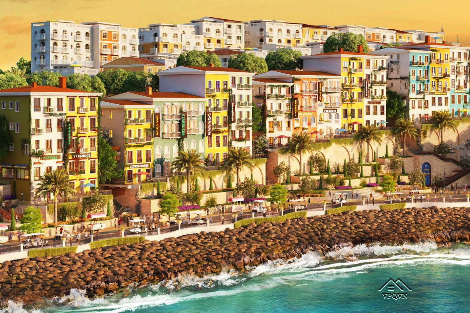 Kiến tr&uacute;c Địa Trung Hải trọn chất sống &Yacute; - Sun Premier Village Primavera