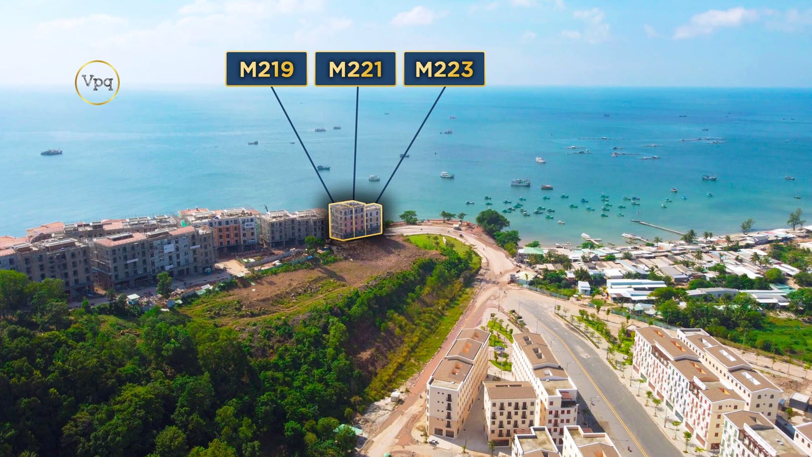 Hình ảnh thực tế block Shophouse The Center M219->M223