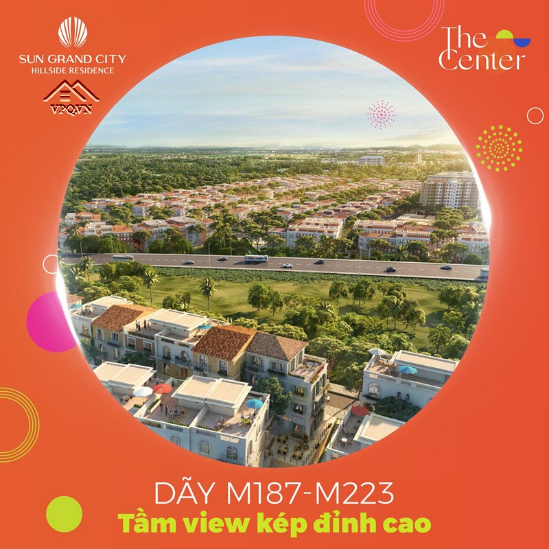 Góc view khu đô thị Sun Grand City New An Thới từ dãy M187-M223