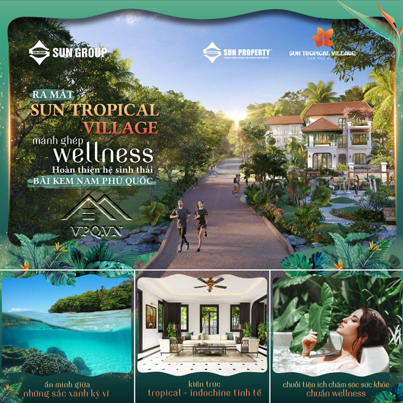 Sun Tropical Village - Mảnh gh&eacute;p hệ sinh th&aacute;i b&atilde;i Kem Nam Ph&uacute; Quốc.