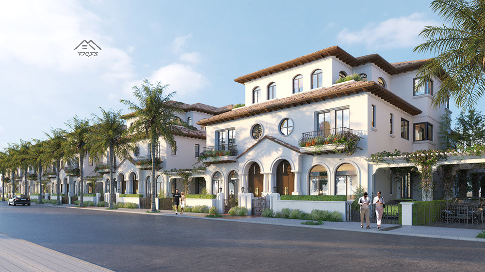 Phối cảnh biệt thự tứ lập Sun Riverside Village Thanh H&oacute;a