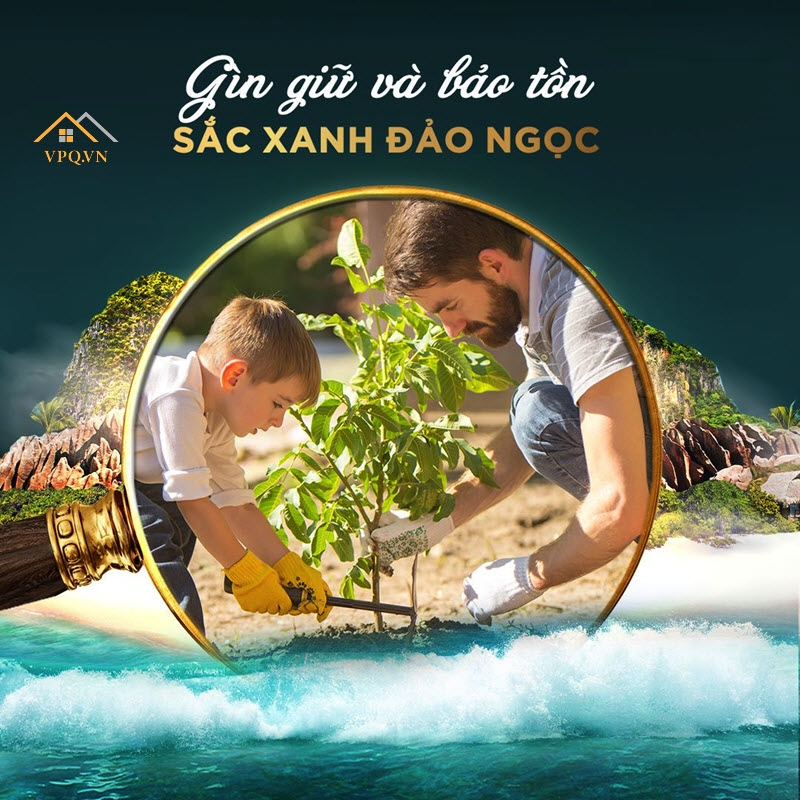 G&igrave;n giữ v&agrave; bảo tồn sắc xanh đảo Ngọc với những căn nh&agrave; n&eacute;p dưới t&aacute;n c&acirc;y, c&ugrave;ng vun trồng những khu vườn nhiệt đới để m&agrave;u xanh m&atilde;i căng tr&agrave;n sức sống.