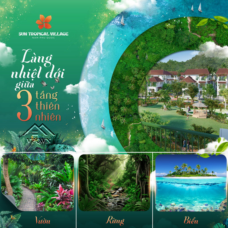 Sun Tropical Village - Ng&ocirc;i nh&agrave; nhiệt đới c&oacute; Vườn - Rừng - Biển
