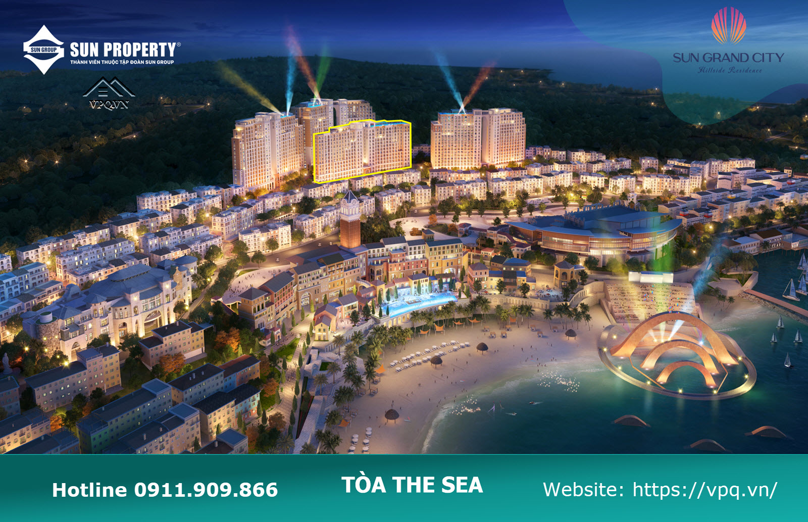 Căn hộ The Sea view trực diện biển từ tầng 4