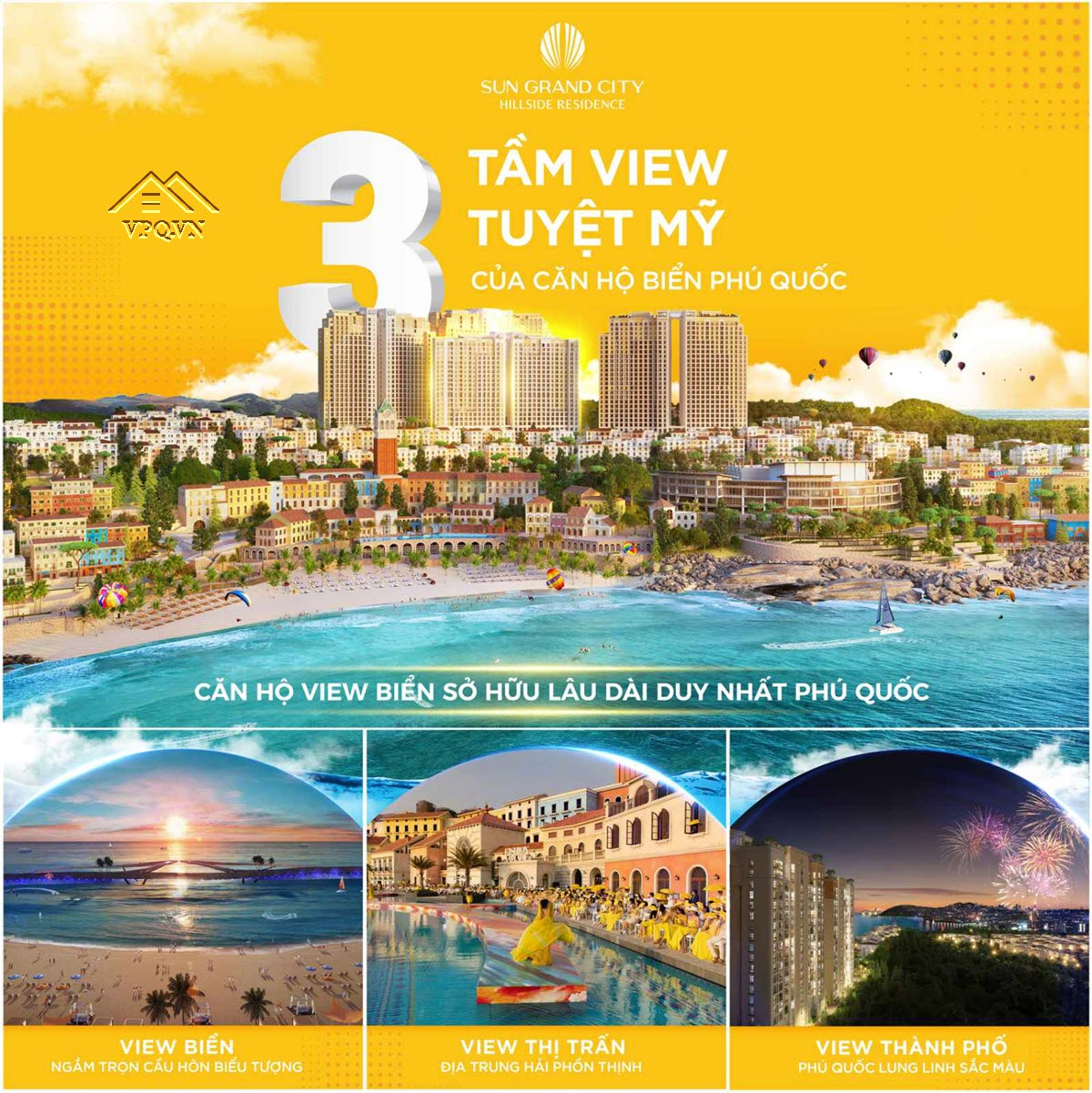 3 tầm view tuyệt mỹ của căn hộ The Sea Phú Quốc