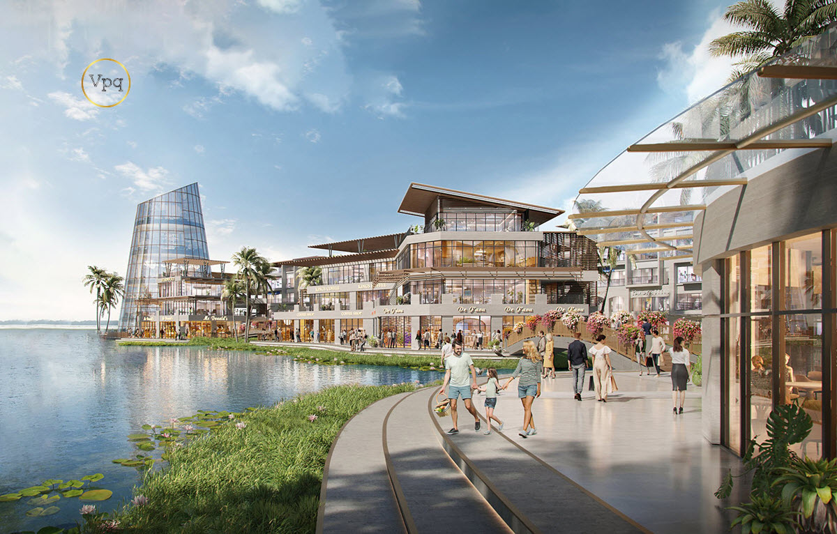 Phối cảnh dự án The Island Mall tại khu đô thị xanh Eocpark