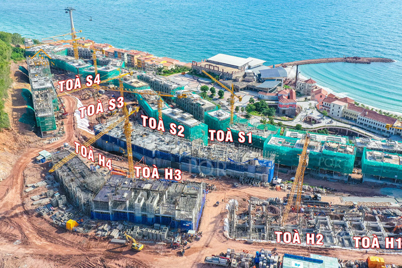Tiến độ căn hộ Hillside Residence Phú Quốc T8-2021