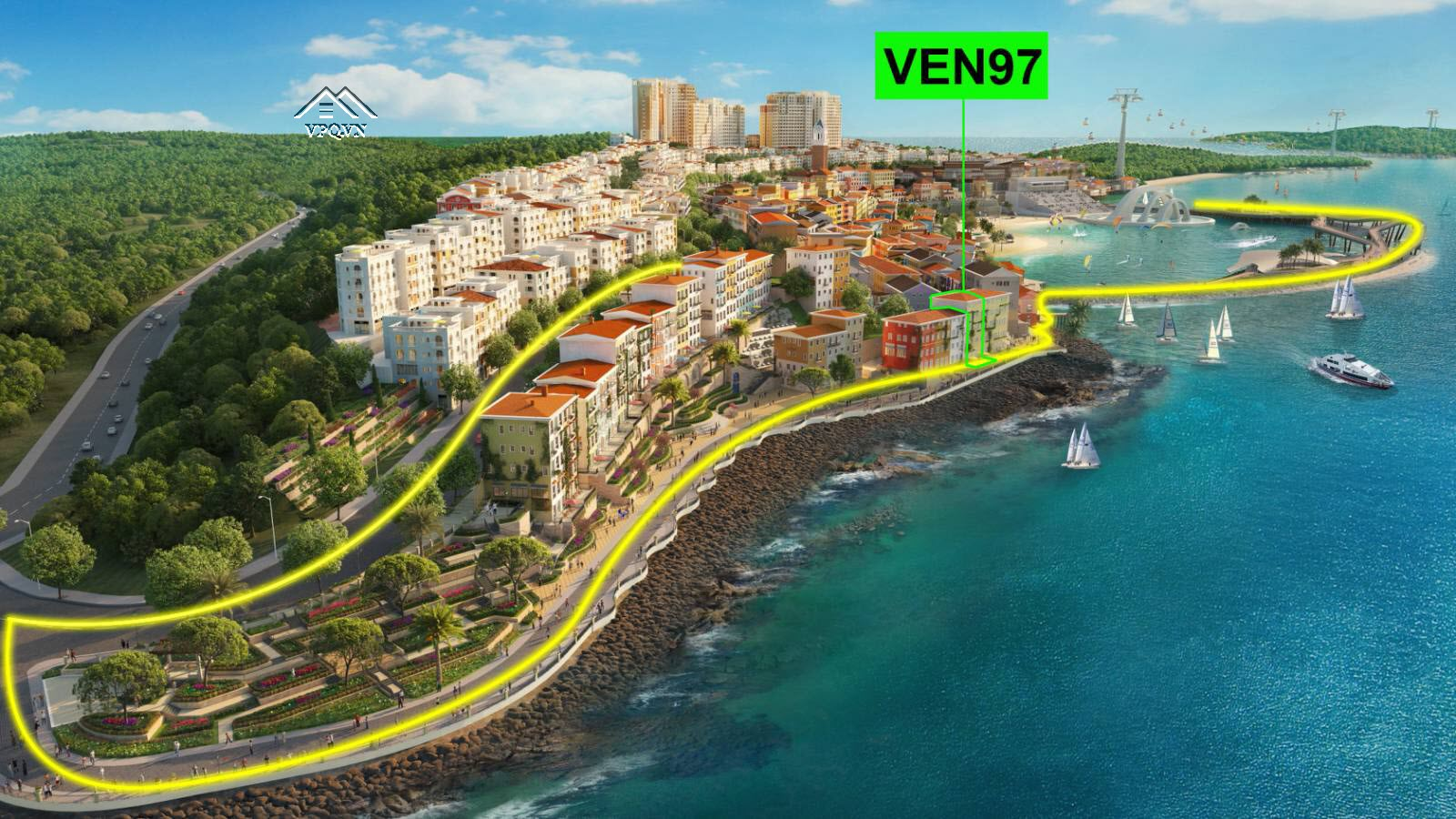 Cung đường dẫn lối 20 triệu du khách mỗi năm đến với Cầu Hôn - Công trình biểu tượng phải đến của thành phố du lịch Phú Quốc.