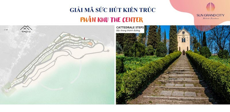 Bậc thang thánh đường The Center Nam Phú Quốc