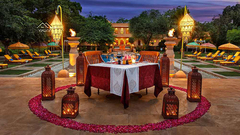 The Oberoi Rajvilas đã tái hiện nên một phong cách sống hoàng gia Ấn Độ đích thực
