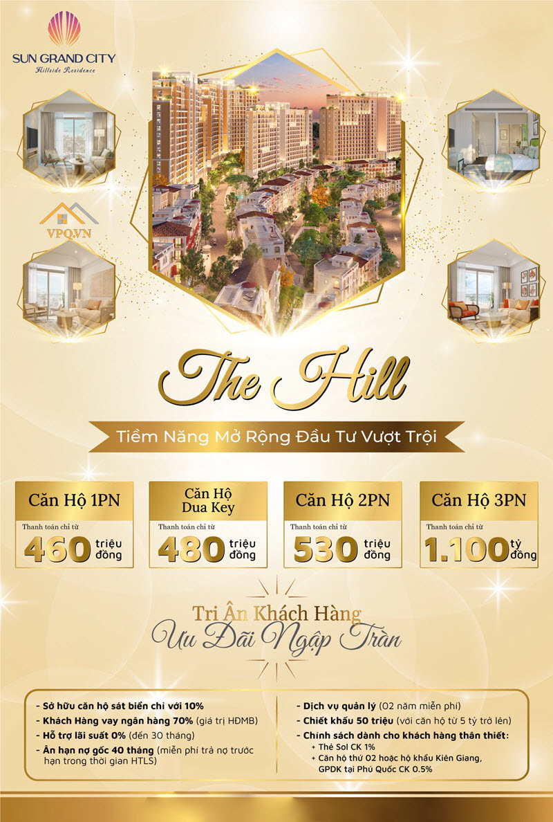 Chính sách bán hàng căn hộ Hillside Residence tháng 8/2021