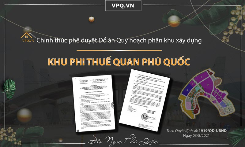 Khu phi thuế quan Phú Quốc chính thức được phê duyệt quy hoạch phân khu xây dựng