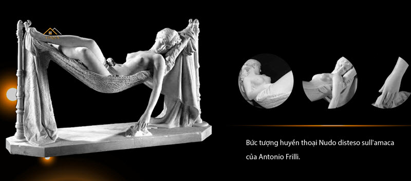 "Thiếu nữ khỏa th&acirc;n tr&ecirc;n v&otilde;ng" (Nudo disteso sull'amaca)