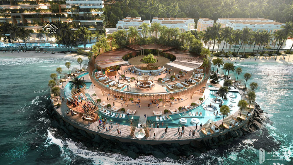 Vega Beach Club: Diện tích hơn 4000m2, với sức chứa 2000 người, điểm checkin sang chảnh trên mặt biển của khách du lịch.