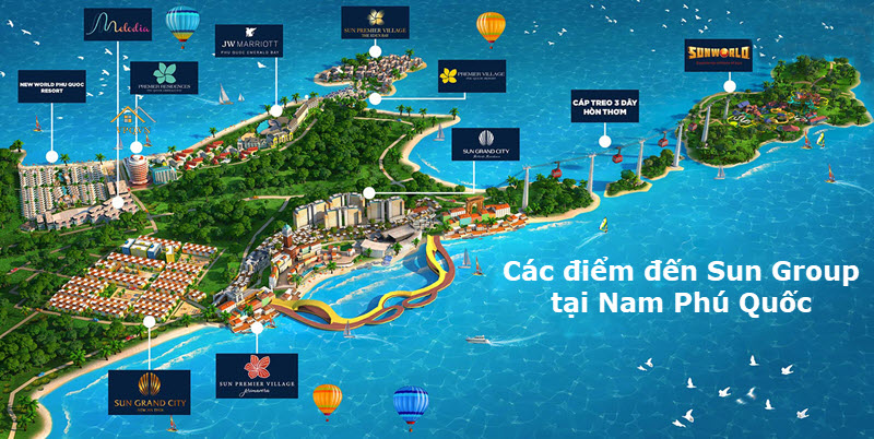 Các điểm đến hàng đầu tại Nam Phú Quốc gắn liền với các đơn vị quản lý hàng đầu thế giới