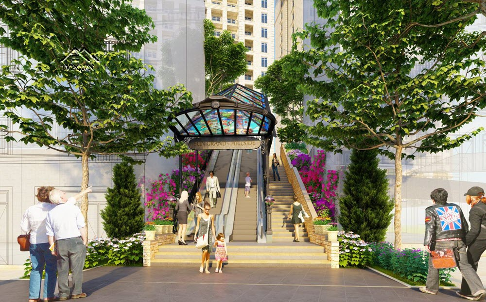 Bậc thang Crystal Palace Địa Trung Hải Phú Quốc lấy cảm hứng từ cung điện pha lê