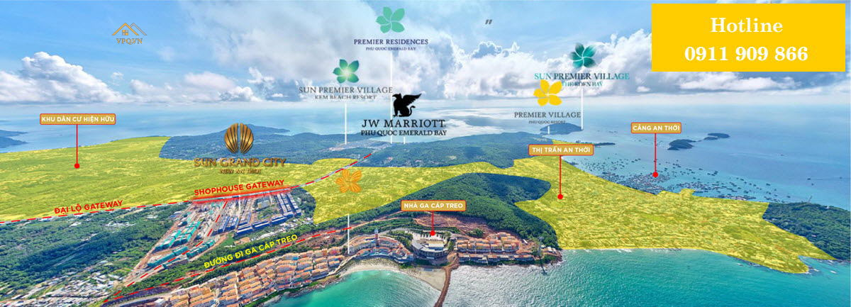 Vị trí thực tế Sun Grand City New An Thới