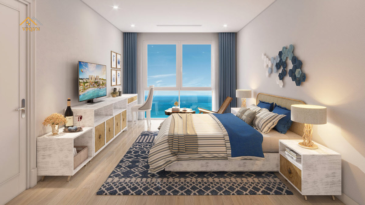 G&oacute;c view biển từ ph&ograve;ng ngủ căn hộ Hillside Residence