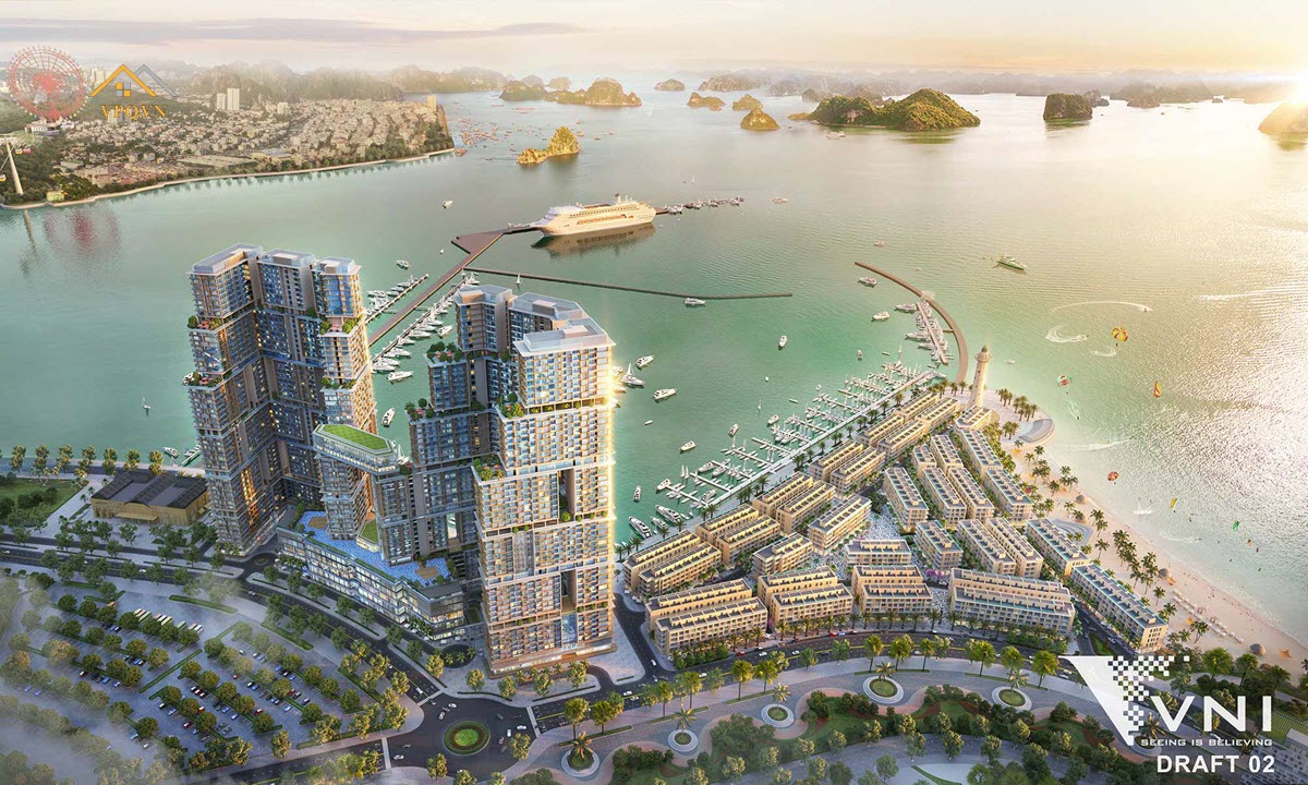 Phối cảnh 230 căn Shophouse Sun Marina Plaza Hạ Long