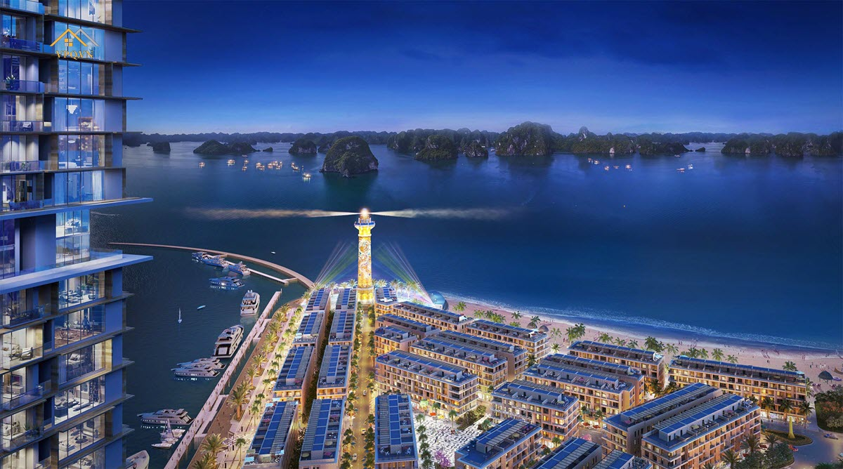 Một góc Sun Marina Plaza khi đêm về