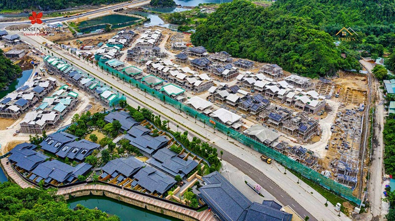 Tiến độ biệt thự Sun Onsen Village Limited Edition Quang Hanh