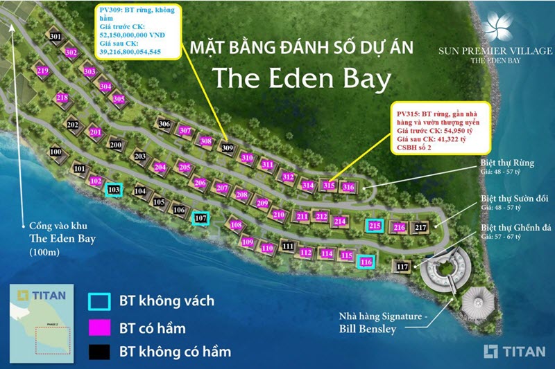 Sun Group Nhập Quỹ Căn VIP50 - Giai đoạn 2 Premier Village Phu Quoc