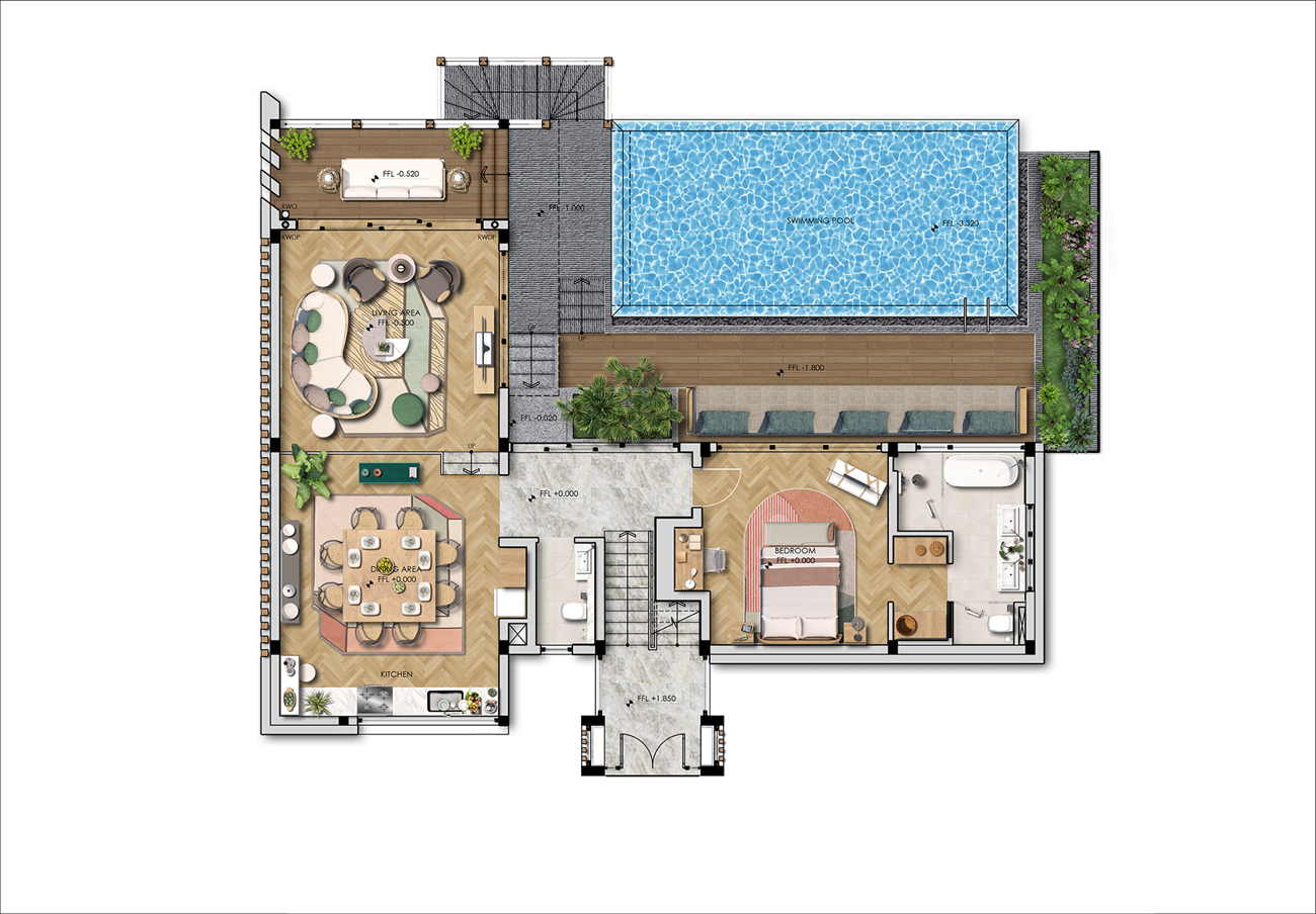 Thiết kế chi tiết tầng 1