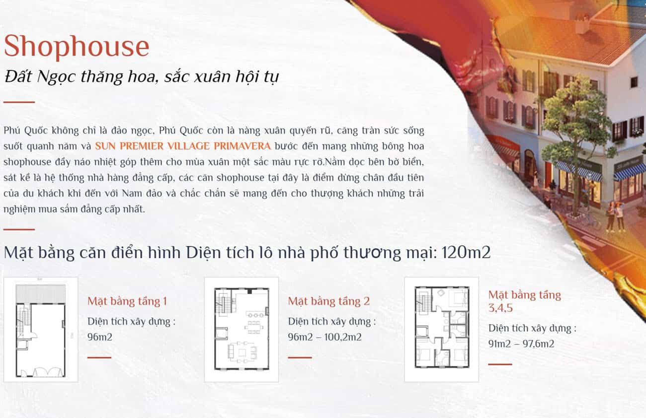 Thiết kế gọi ý ngành hàng kinh doanh Shophouse Địa Trung Hải