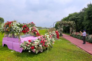 Những con đường ngập đầy hoa tại khu đ&ocirc; thị Ecopark