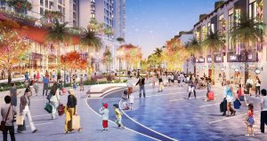 Phố đi bộ phong cách hàn quốc tại ecopark