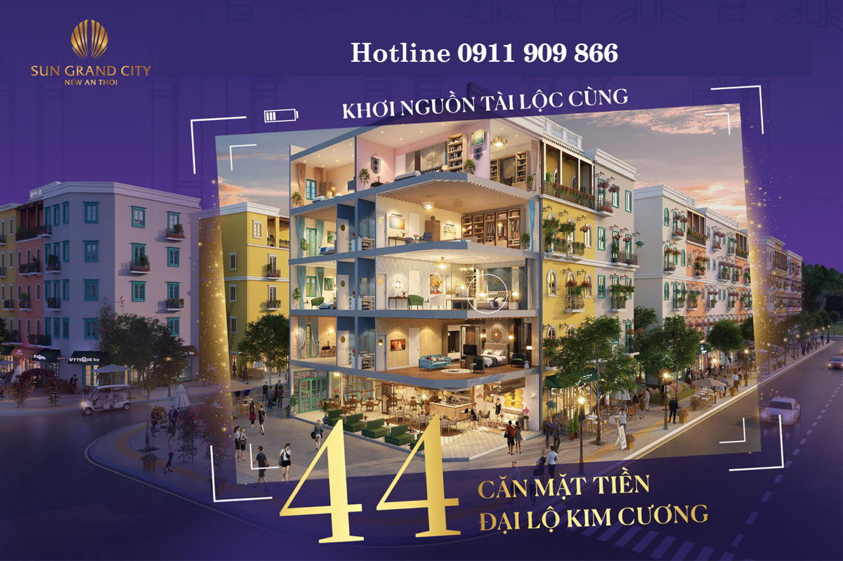 44 căn nh&agrave; phố Gateway An Thới sở hữu đại lộ kim cương